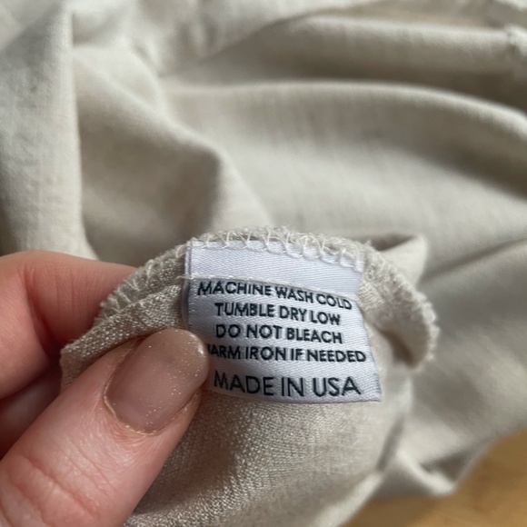 Only Child Dylan Tunic in Cotton/Silk, Oatmeal XS - Picture 5 of 7